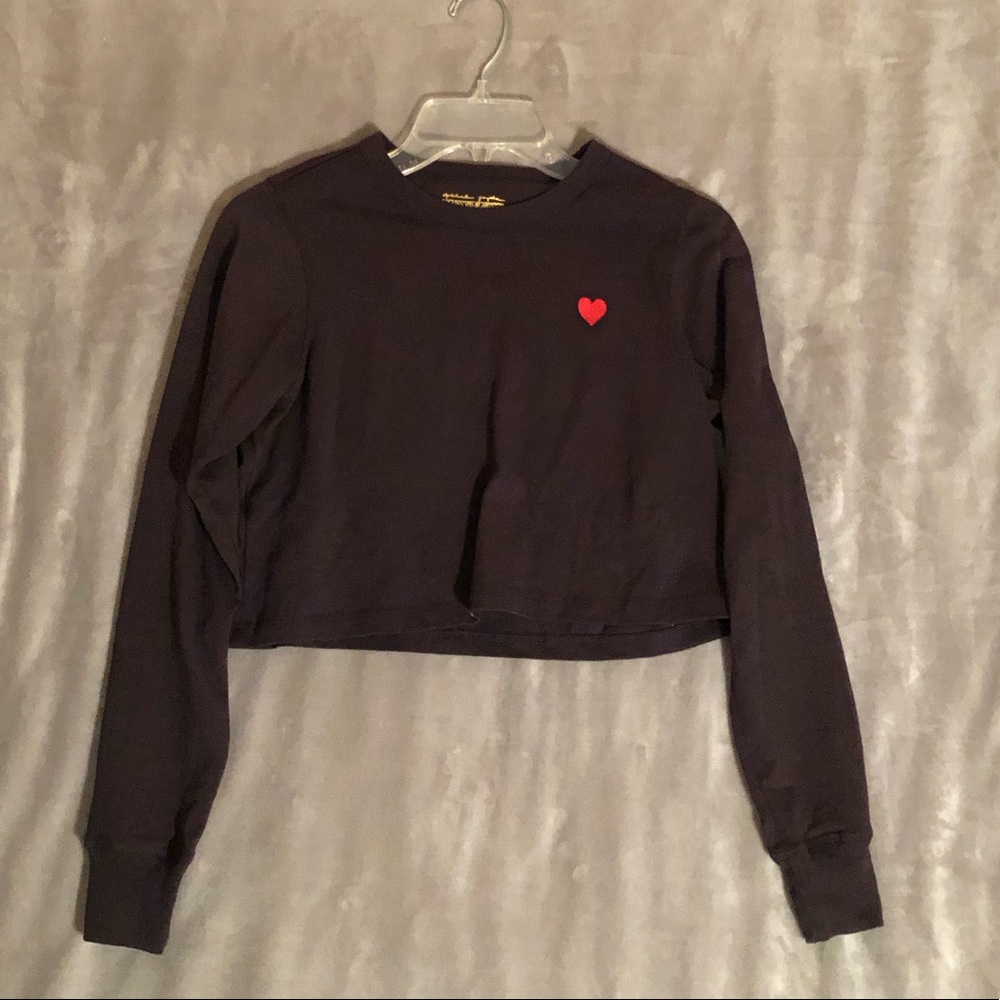 Spiritual Gangster long sleeved cropped casual top